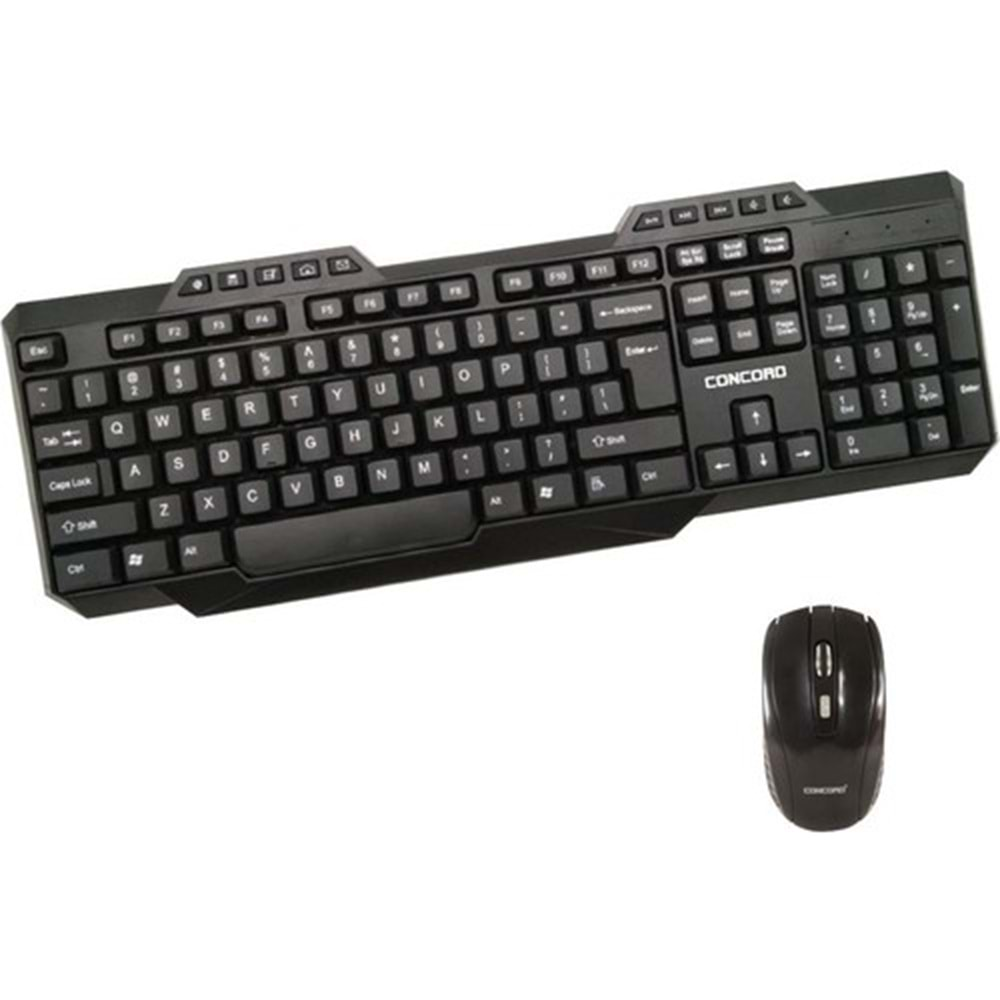 CONCORD C-50 MULTİMEDYA WİRELESS KABLOSUZ KLAVYE + MOUSE SET