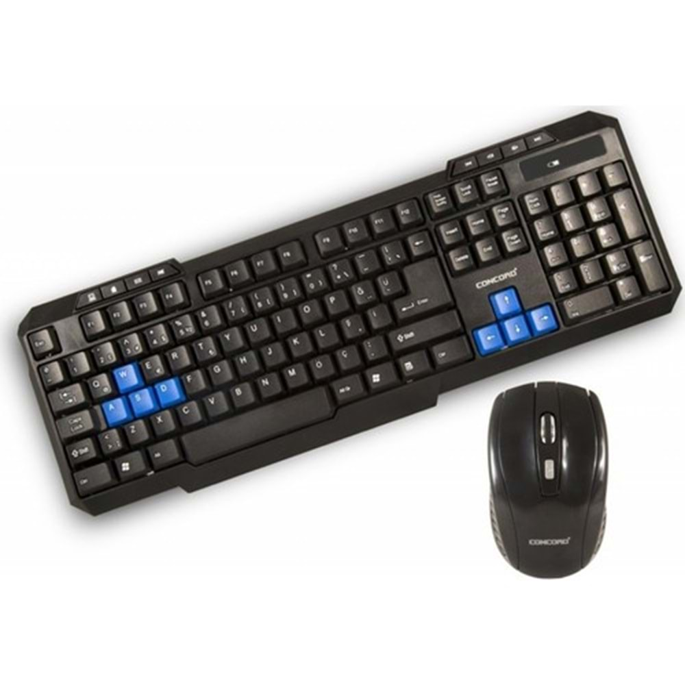 CONCORD C-50 MULTİMEDYA WİRELESS KABLOSUZ KLAVYE + MOUSE SET