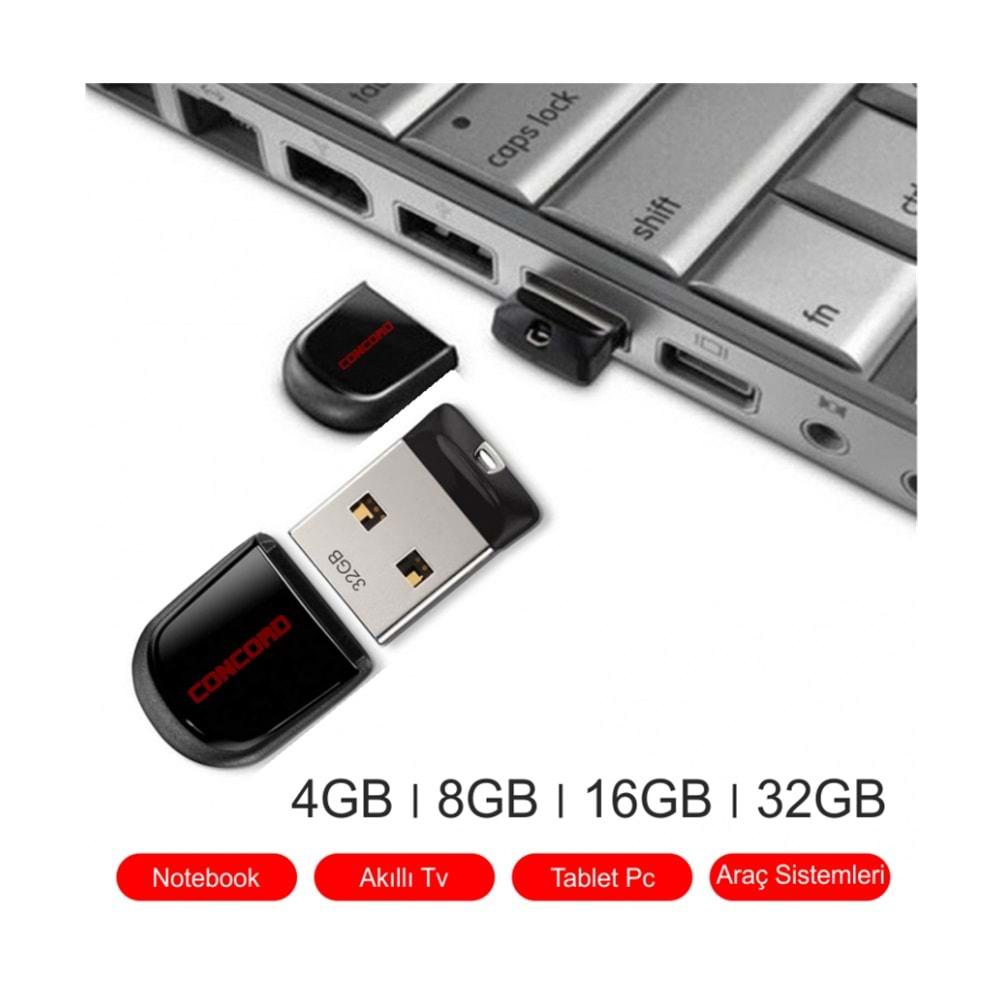 Concord C-UML8 8GB USB 2.0 Mini Lite Flash Bellek