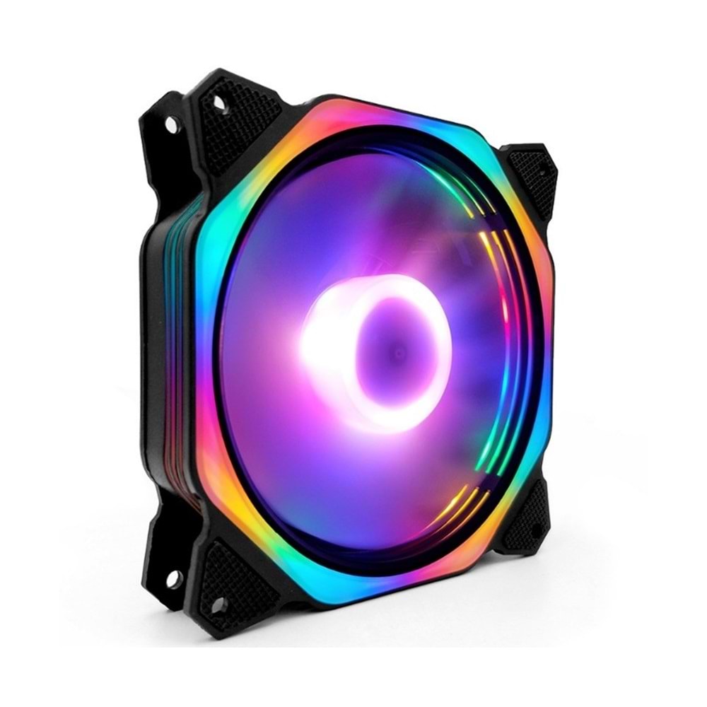 Concord C-894 RGB Gökkuşağı Renkli 12cm Soğutucu Fan