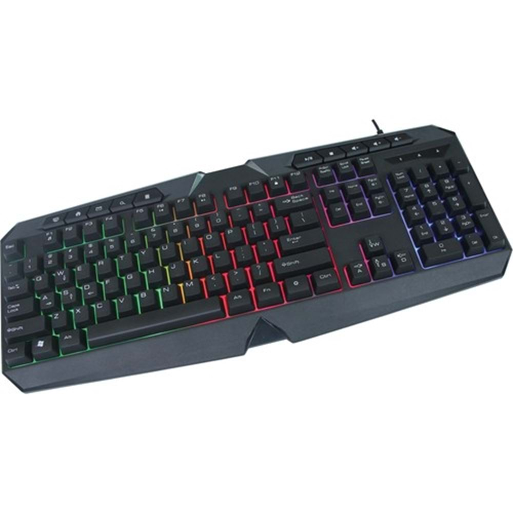 Concord C-63 RGB Işıklı Ledli Q Türkçe Oyuncu Gaming Klavye