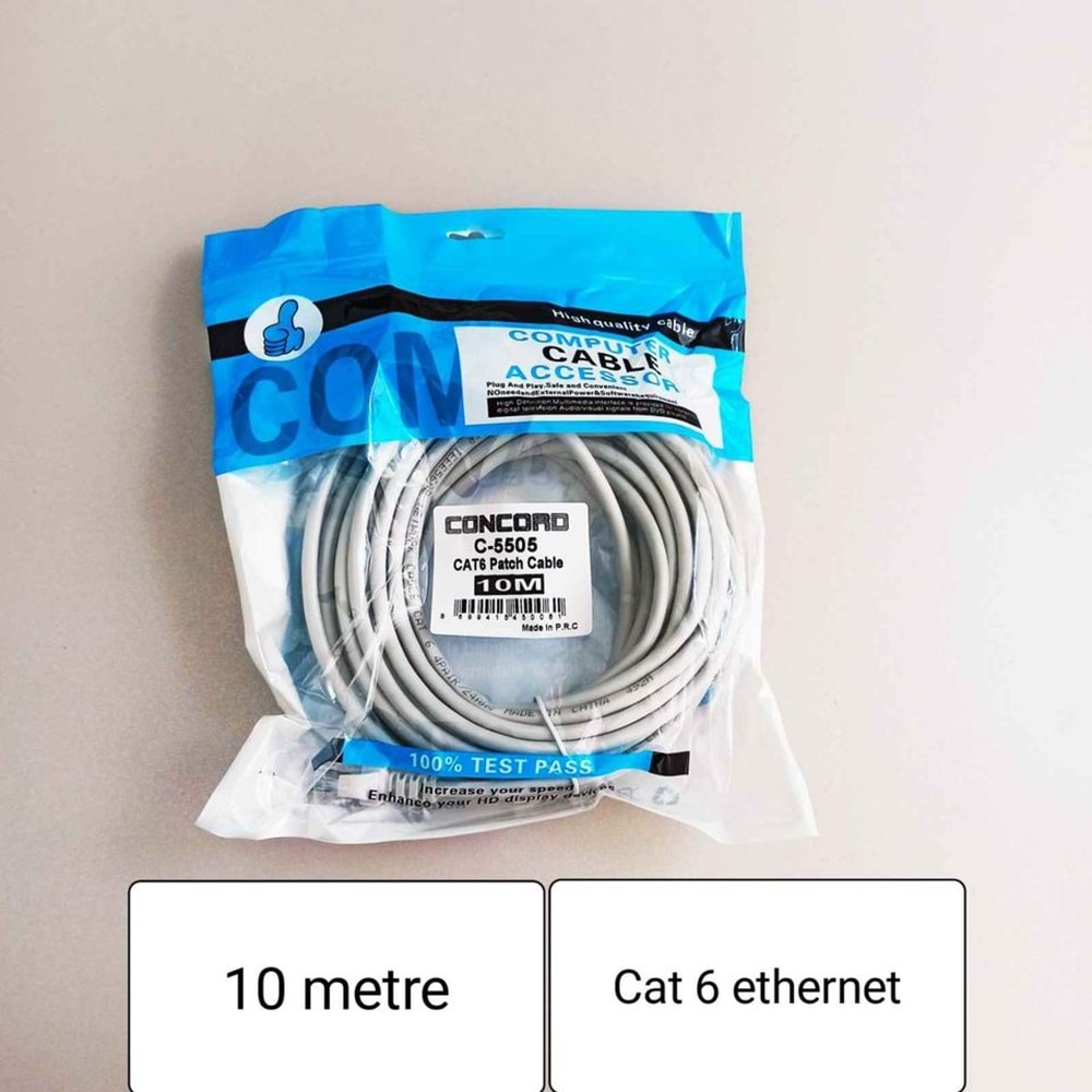 CAT6 KABLO 10METRE İNTERNET KABLOSU