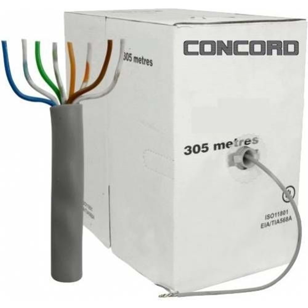 CONCORD C-527 CAT6 KABLO 305METRE 0.57MM 23AWG CAT6 KABLO