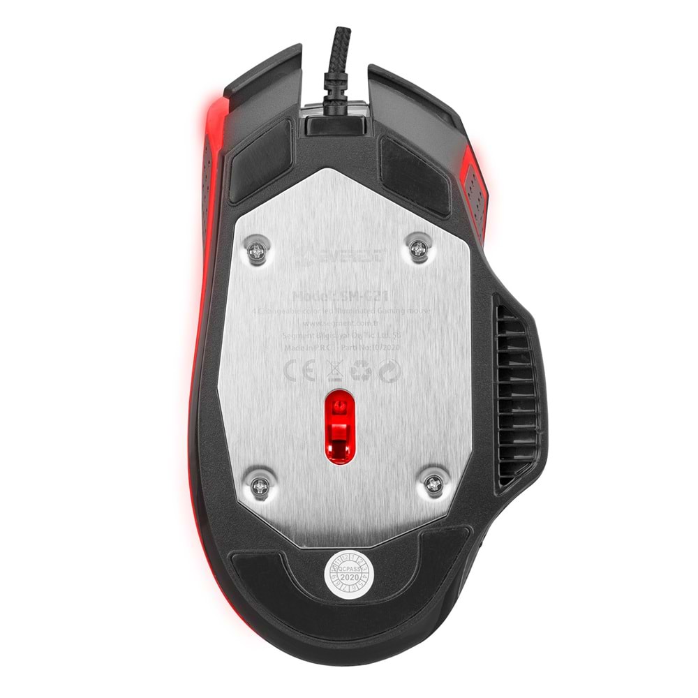 Everest SM-G21 RGB 4800Dpi 4Renk Aydınlatma Gaming Mouse