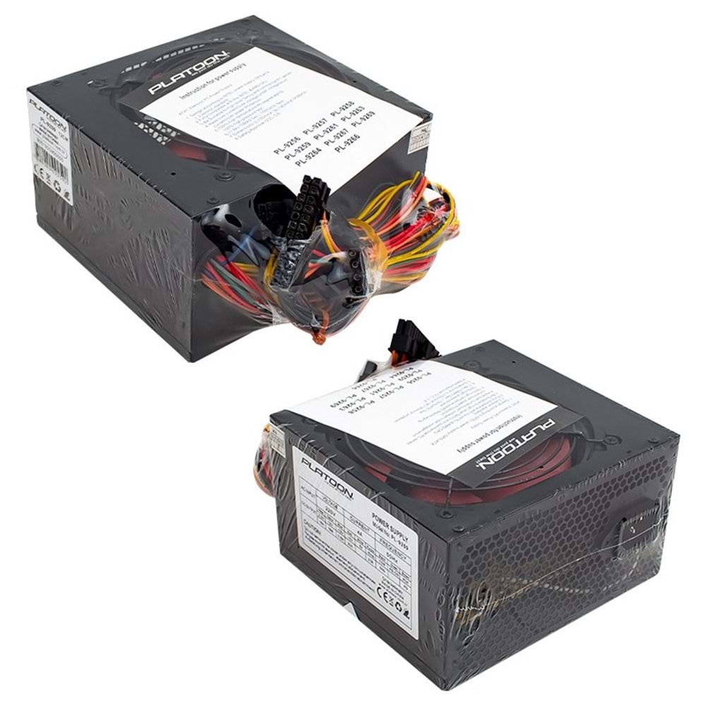 Platoon PL-9259 400W Power Supply 12CM Geniş Fan Güç Kaynağı