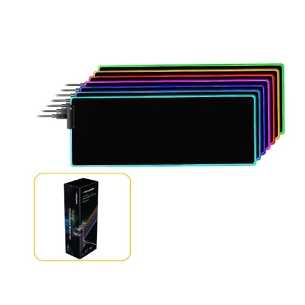 Concord LMP-80 RGB Işıklı Oyuncu Mouse Pad Kaymaz Taban 30*80cm