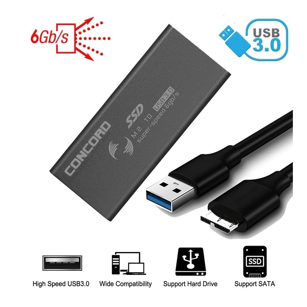 Concord C-898 USB 3.0 M2 SSD 6.0Gb/s 1.8