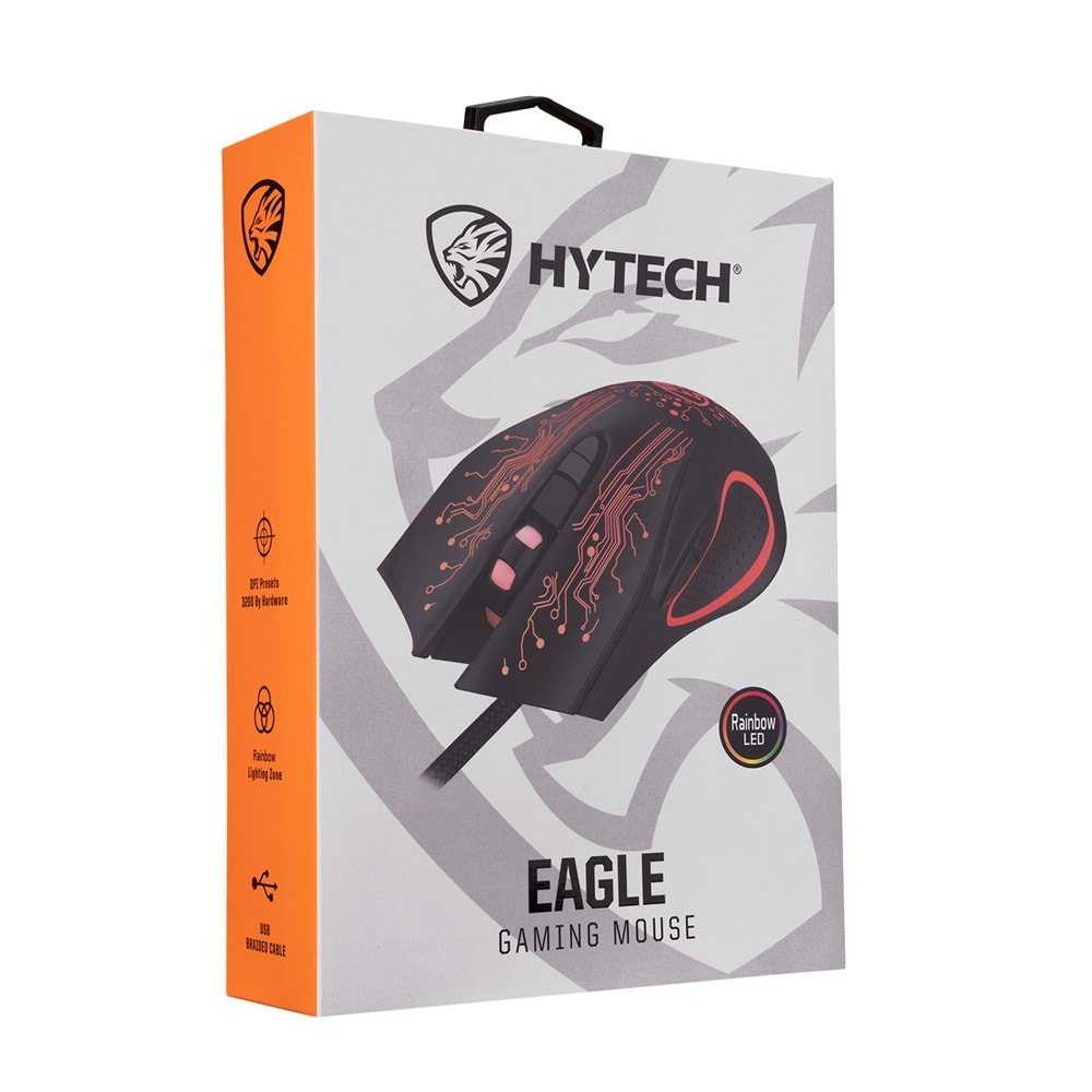 Hytech HY-X8 Eagle Siyah Gaming Oyuncu Mouse