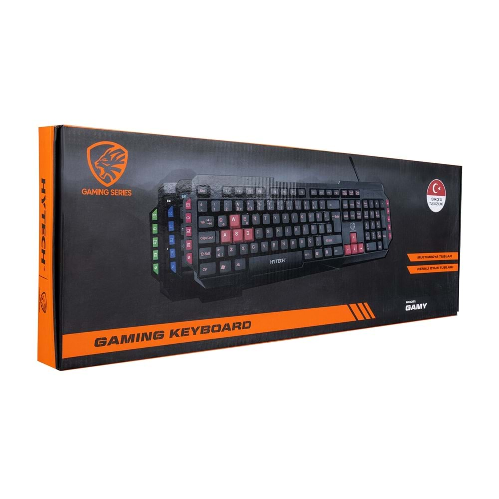 Hytech HKM-58 GAMY PLUS Mavi Tuşlu Q Gaming Oyuncu Klavyesi