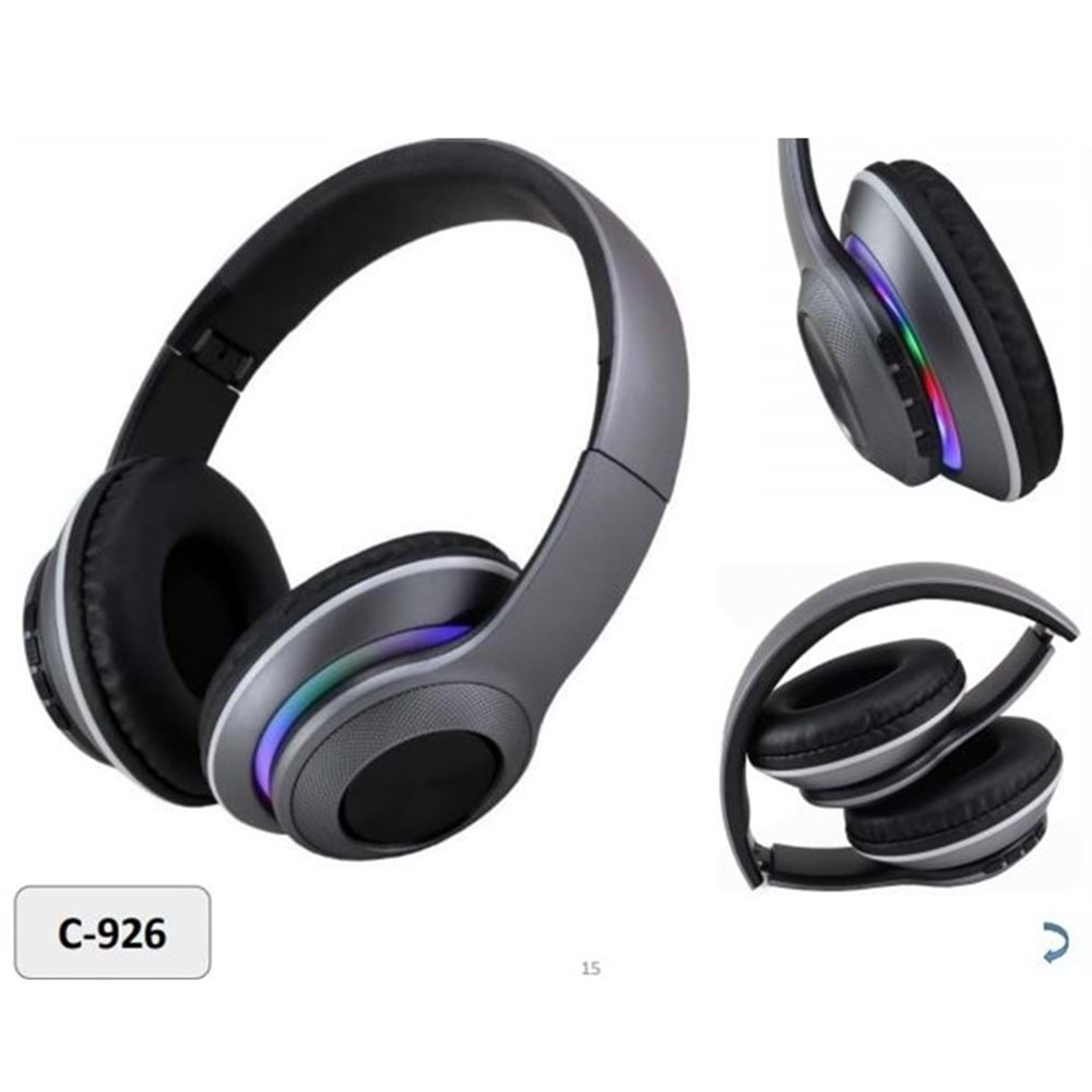 Concord C-926 IŞIKLI RGB/TF/FM Bluetooth Kulak Üstü Kulaklık