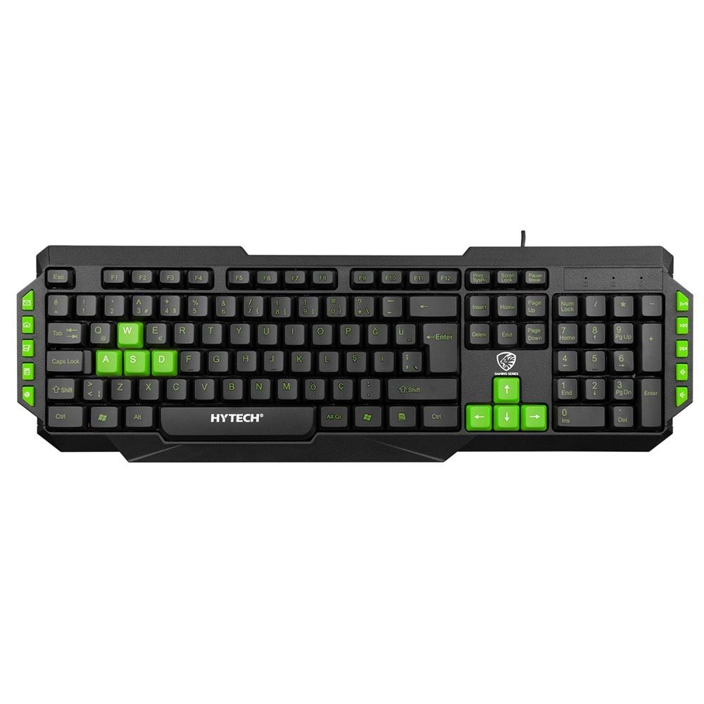 Hytech HKM-58 COMBO GAMY PLUS Mavi Tuşlu Q Gaming Oyuncu Klavye + Mouse