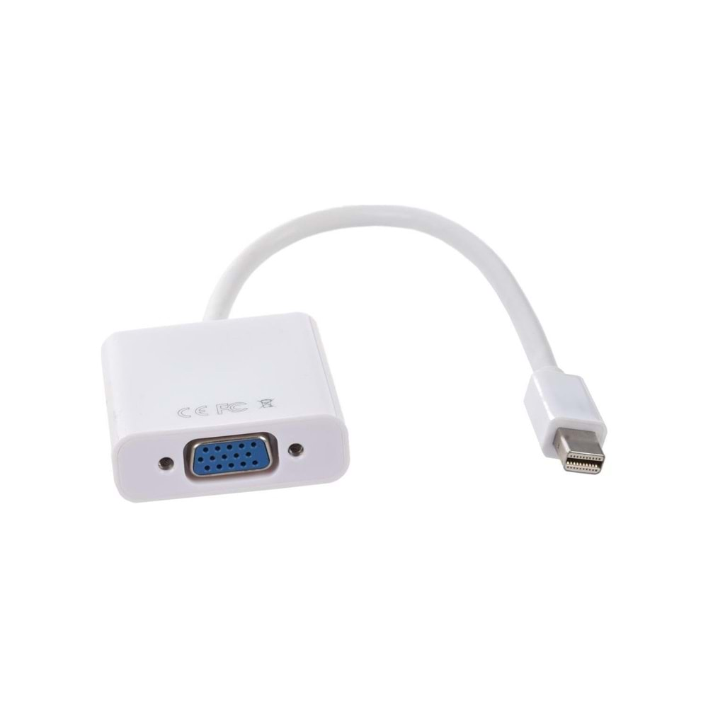 Alfais AL4689 Mini Displayport to VGA Çevirici Adaptör Çevirici Kablo