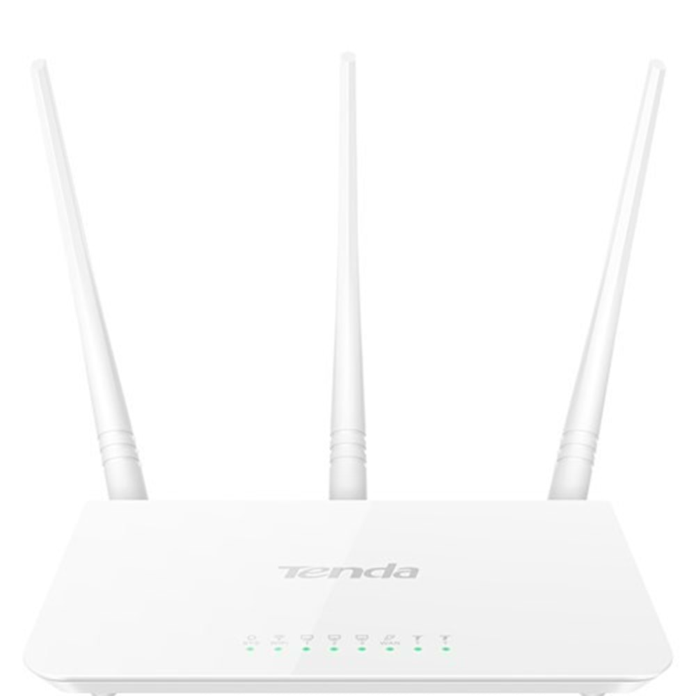 TENDA F3 2.4GHz 300Mbps 3 ANTEN 1Wan + 4Lan Portlu Wireless Router