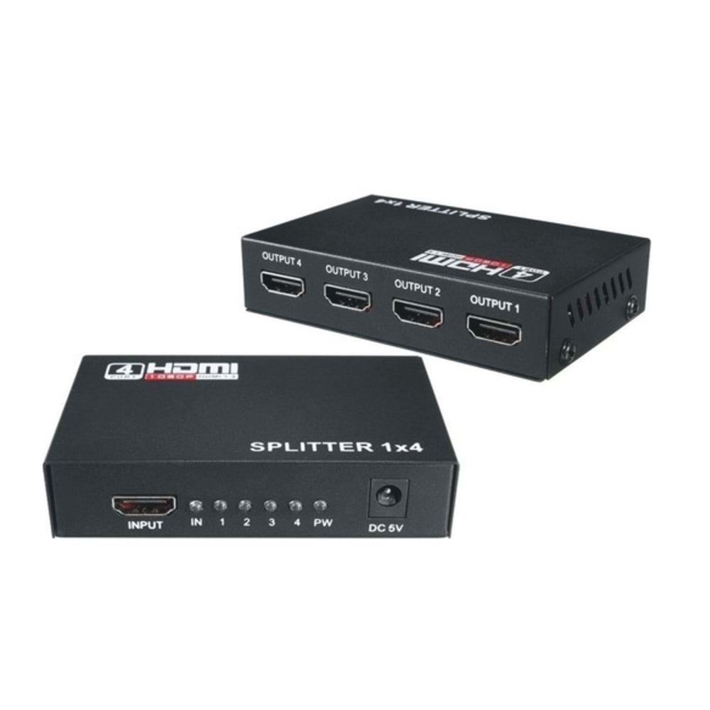 CONCORD HS4 4 PORT HDMİ SPLİTTER 1 İN PORTS 4 OUT PORT