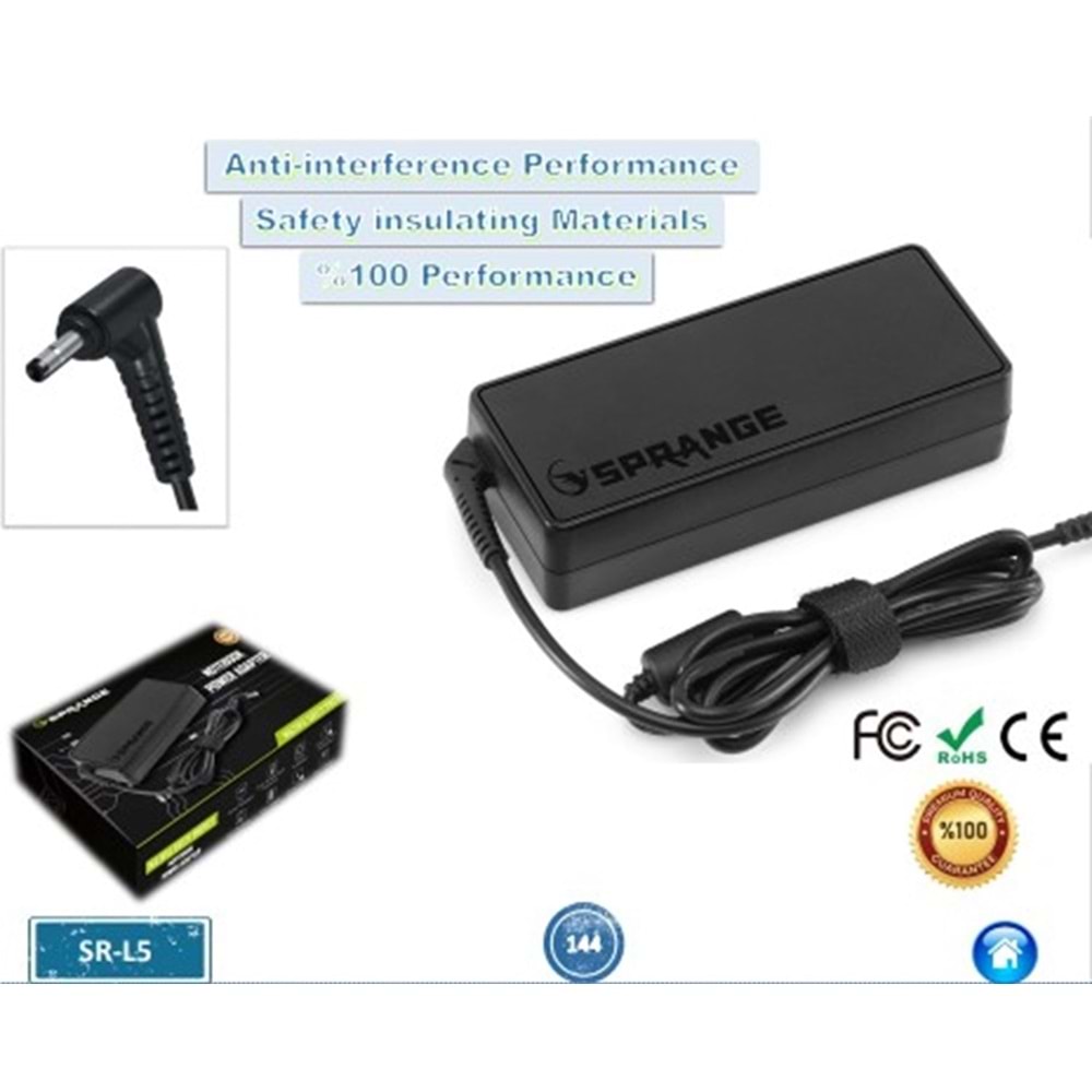 SPRANGE SR-L5 19V 4.74A 90W LENOVO YENİ NESİL 4.0x1.7 Notebook Adaptör