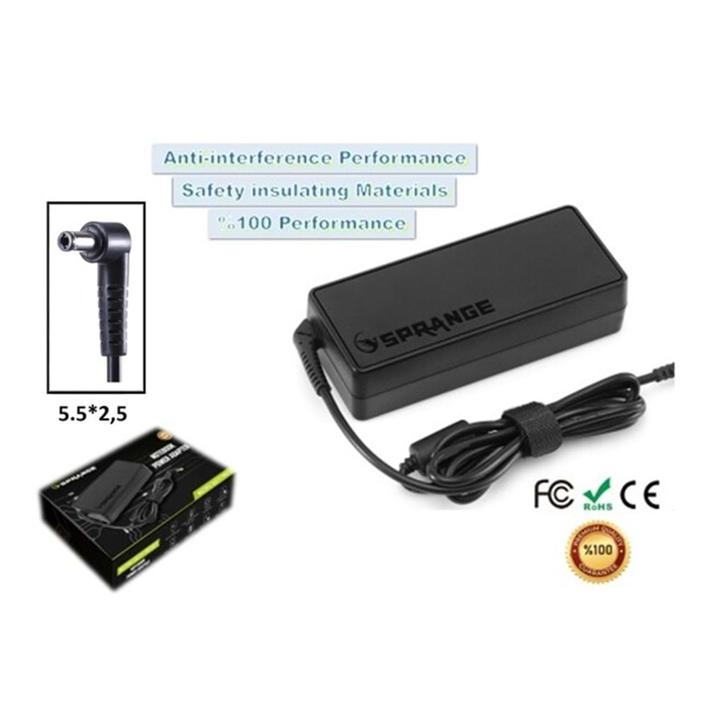 SPRANGE SR-L11 20V 4.50A 90W ASUS TOSHİBA 5.5x2.5 Notebook Adaptör