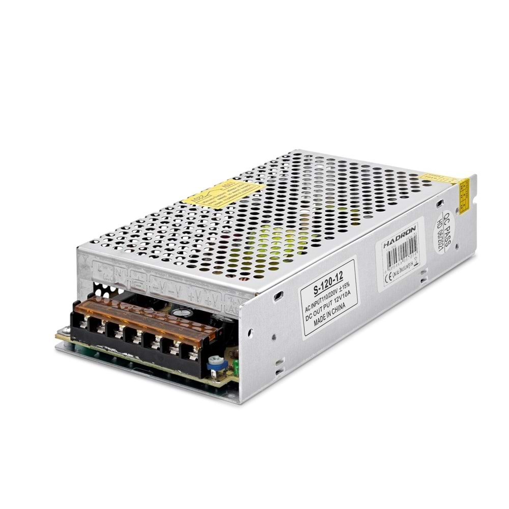 HADRON HD8203 12V10A METAL KASA ADAPTÖR 12VOLT 10AMPER 20*10*4CM