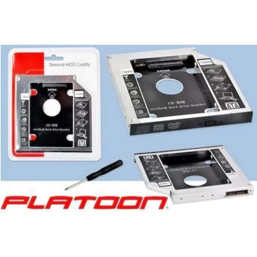 PLATOON PL-8889 HDD CADDY NOTEBOOK SDD HARDDİSK KUTUSU KIZAK(9.5MM)