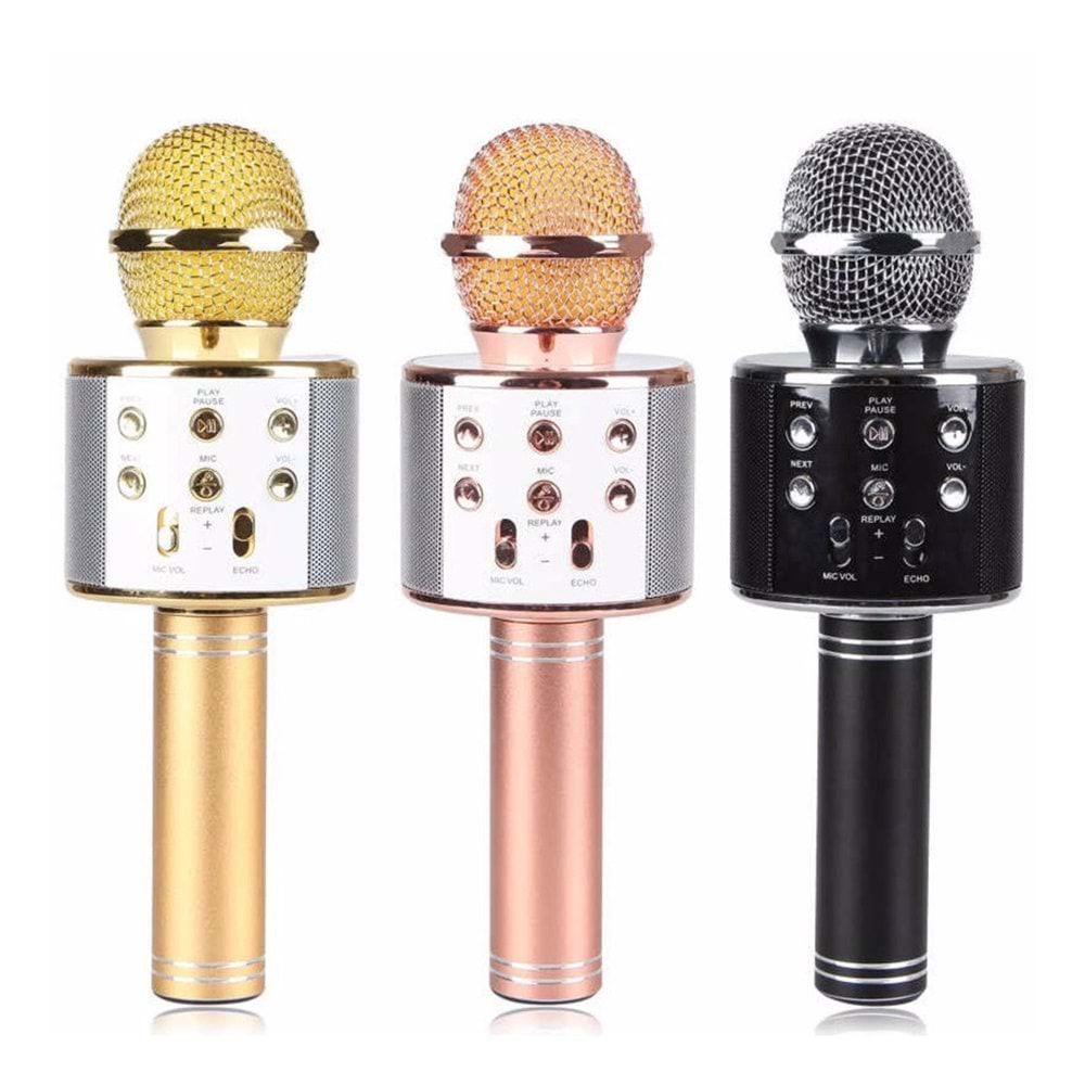 PLATOON PL-2463 BT/TF/USB KABLOSUZ KARAOKE MİKROFON