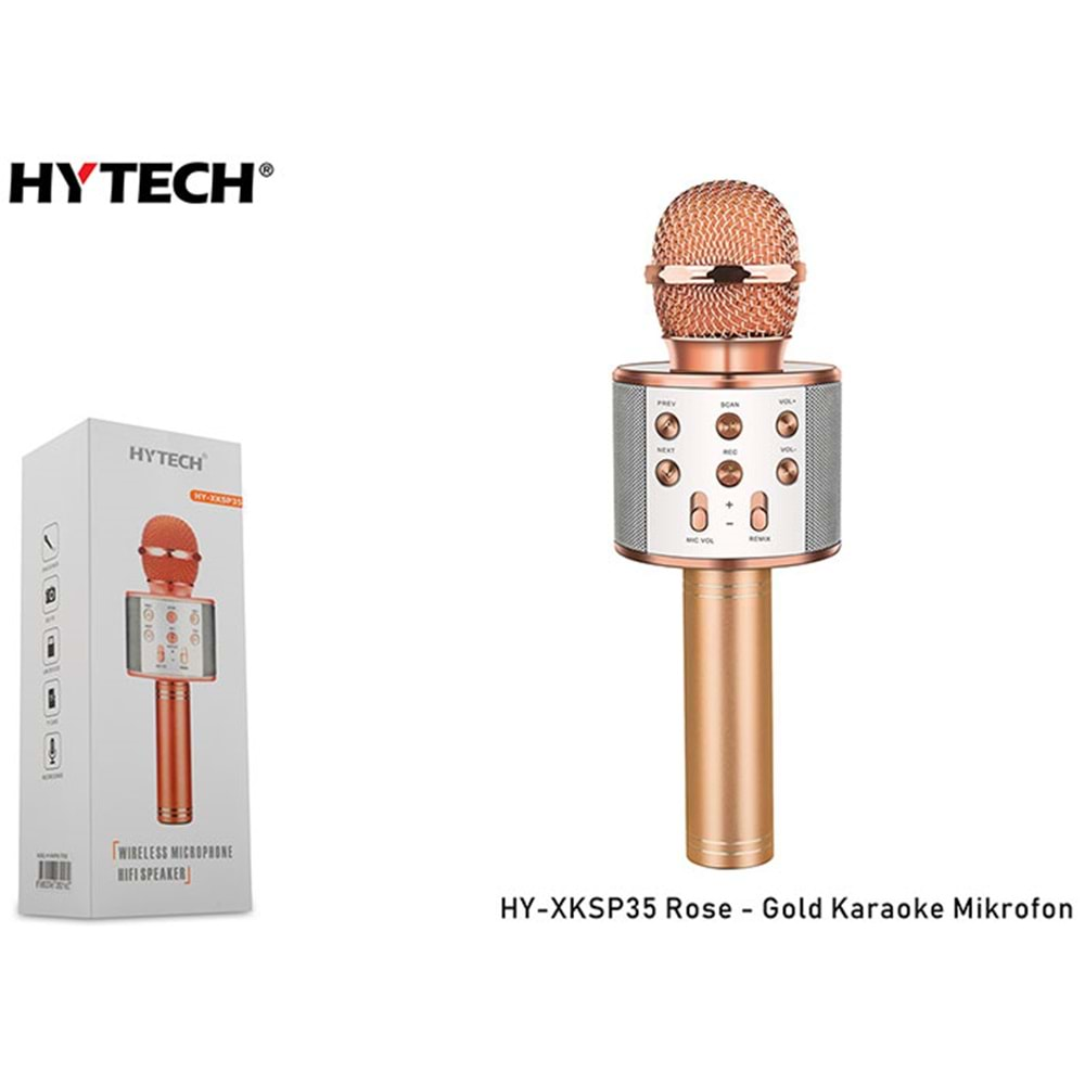 HYTECH HY-XKSP35 BT/TF/USB AUX KARAOKE MİKROFON