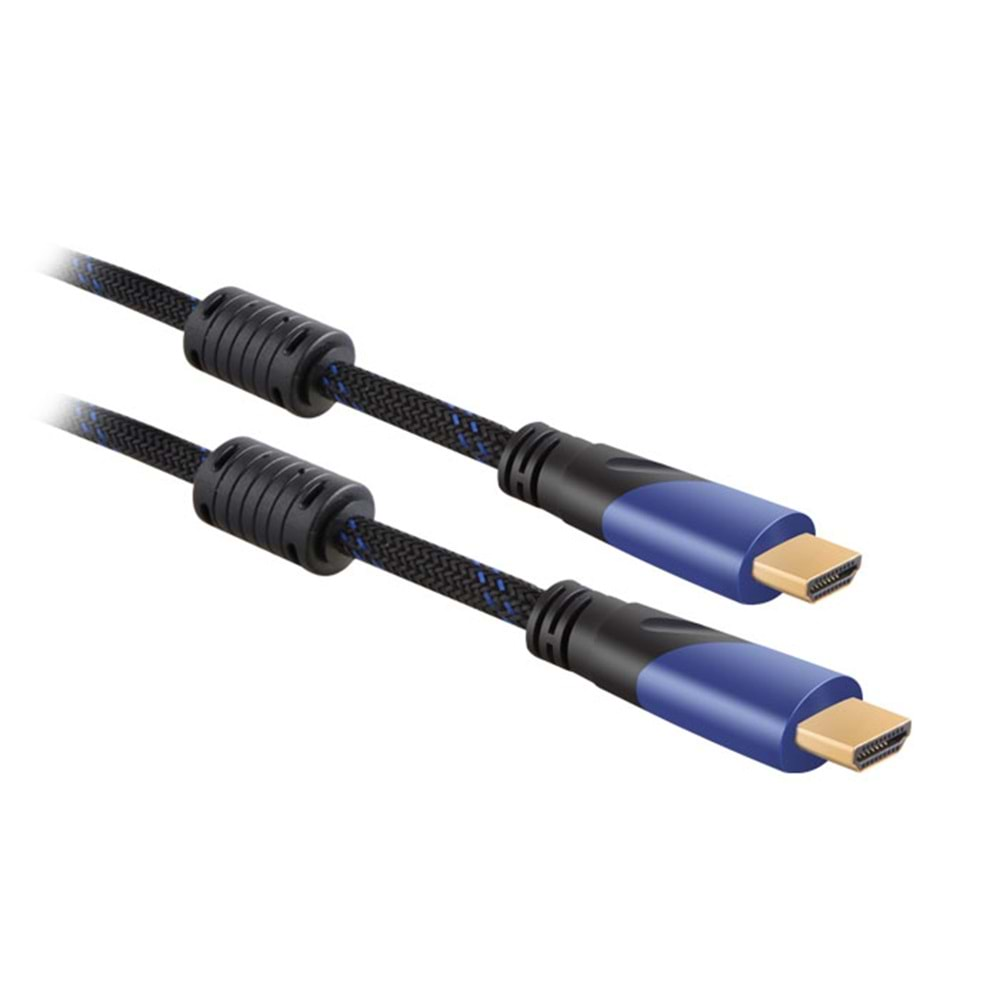 S-link SLX-250 1.5M HDMI TO HDMİ KABLO Altın Uçlu 24K + Kor.Kılıf 1.4 Ver. 3D Kablo