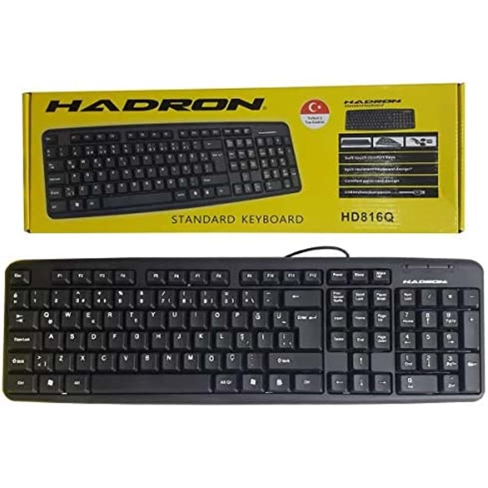 HADRON HD816 TÜRKÇE Q USB STANDART KLAVYE