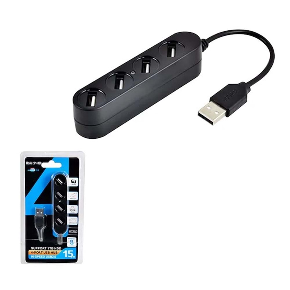 PLATOON PL-5704 USB 2.0 4 PORT USB ÇOKLAYICI 15CM