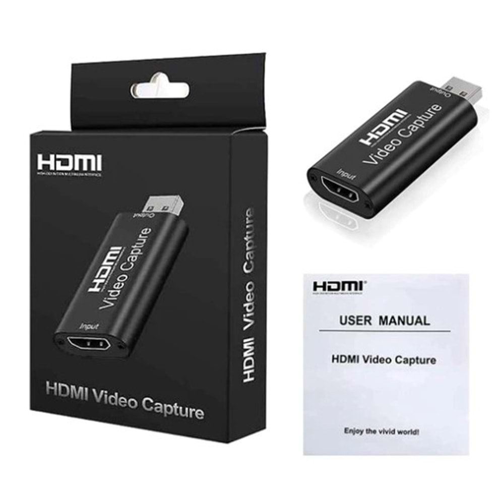 CONCORD HVC HDMİ TO USB ÇEVİRİCİ VİDEO CAPTURE KAYIT EKRAN AKTARMA ADAPTÖR