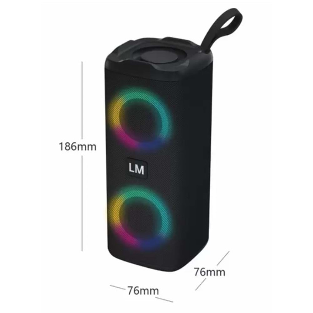 TELSAN LM-882 USB/SD/FM/BLUETOOTH RGB IŞIKLI MÜZİK KUTUSU