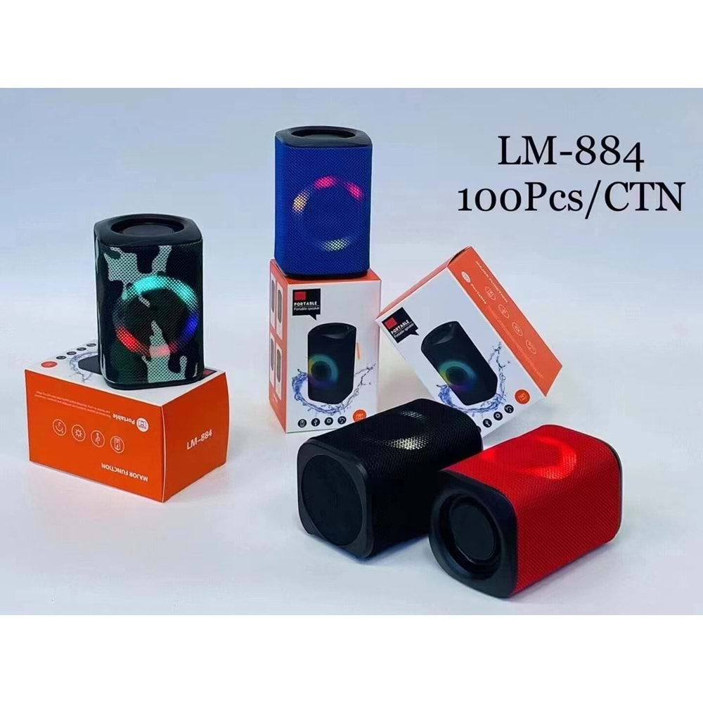 TELSAN LM-884 USB/SD/FM/BLUETOOTH RGB IŞIKLI MÜZİK KUTUSU