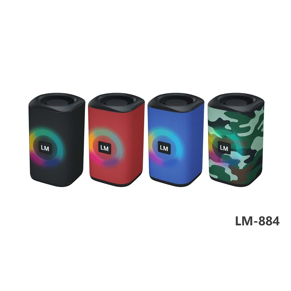 TELSAN LM-884 USB/SD/FM/BLUETOOTH RGB IŞIKLI MÜZİK KUTUSU