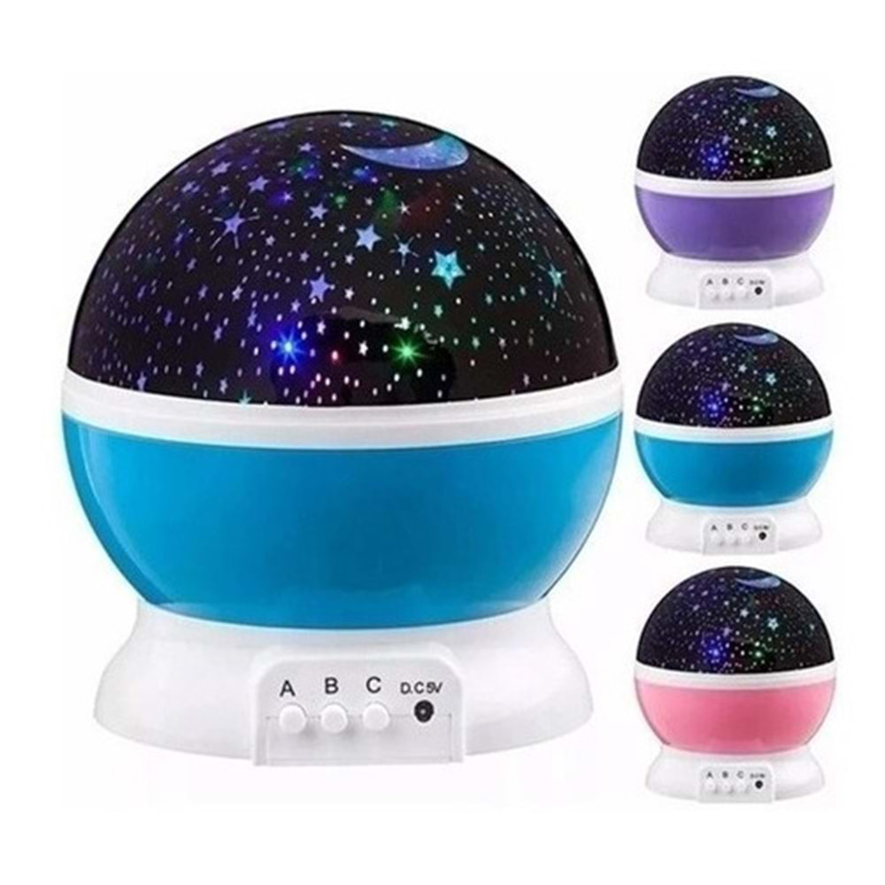 TELSAN XK001 STAR MASTER Döner Başlıklı Led Küre Tipi USB Kablolu Disko Topu Müzik Kutusu