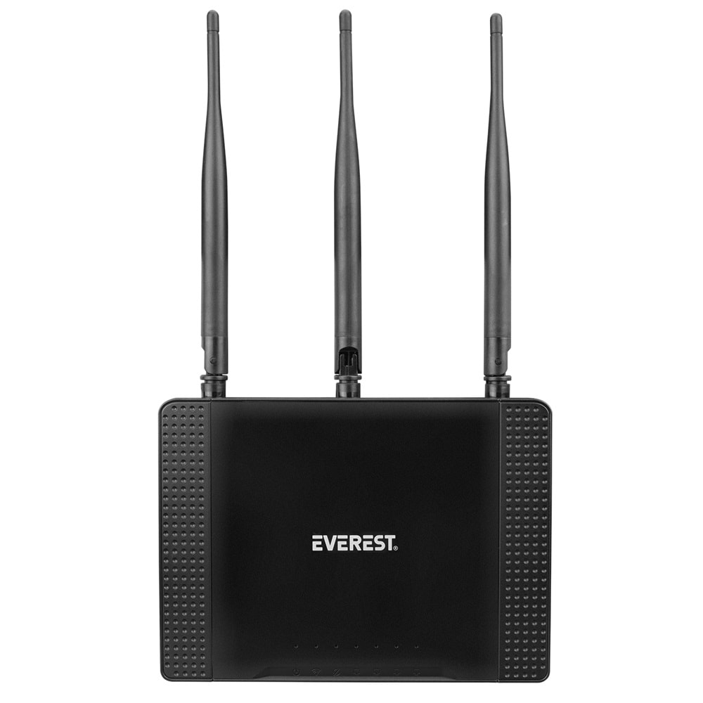 Everest EWR-674N 2.4GHz 300Mbps Wireless-N 3*5dBi Antenli Repeater+WISP+AP Destekli Kablosuz Router