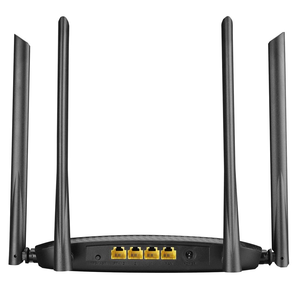 Everest EWR-AC5-V3 AC1200Mbps 2.4GHZ+5GHZ DualBand 4*6dBi Anten WISP+AP+Repeater Destekli Kablosuz Wifi Router