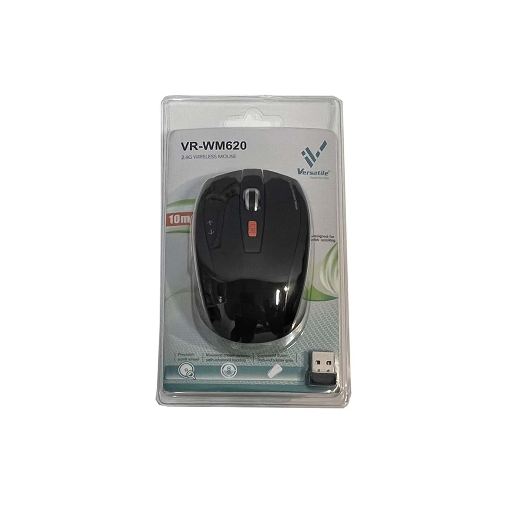 VERSATİLE VR-WM620 USB KABLOSUZ MOUSE 1600DPİ 10M MOUSE