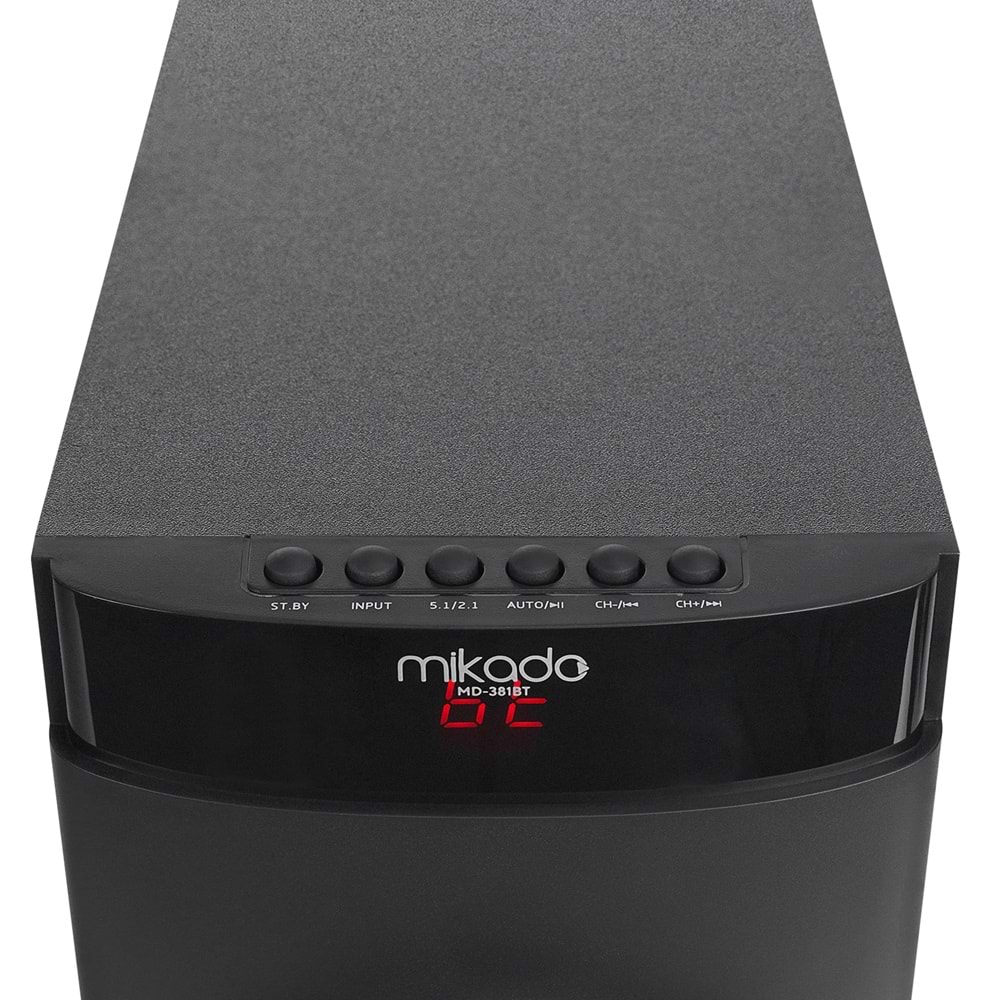 Mikado MD-381BT 5+1 Usb+SD+FM 40W Destekli Multimedia Bluetooth Speaker