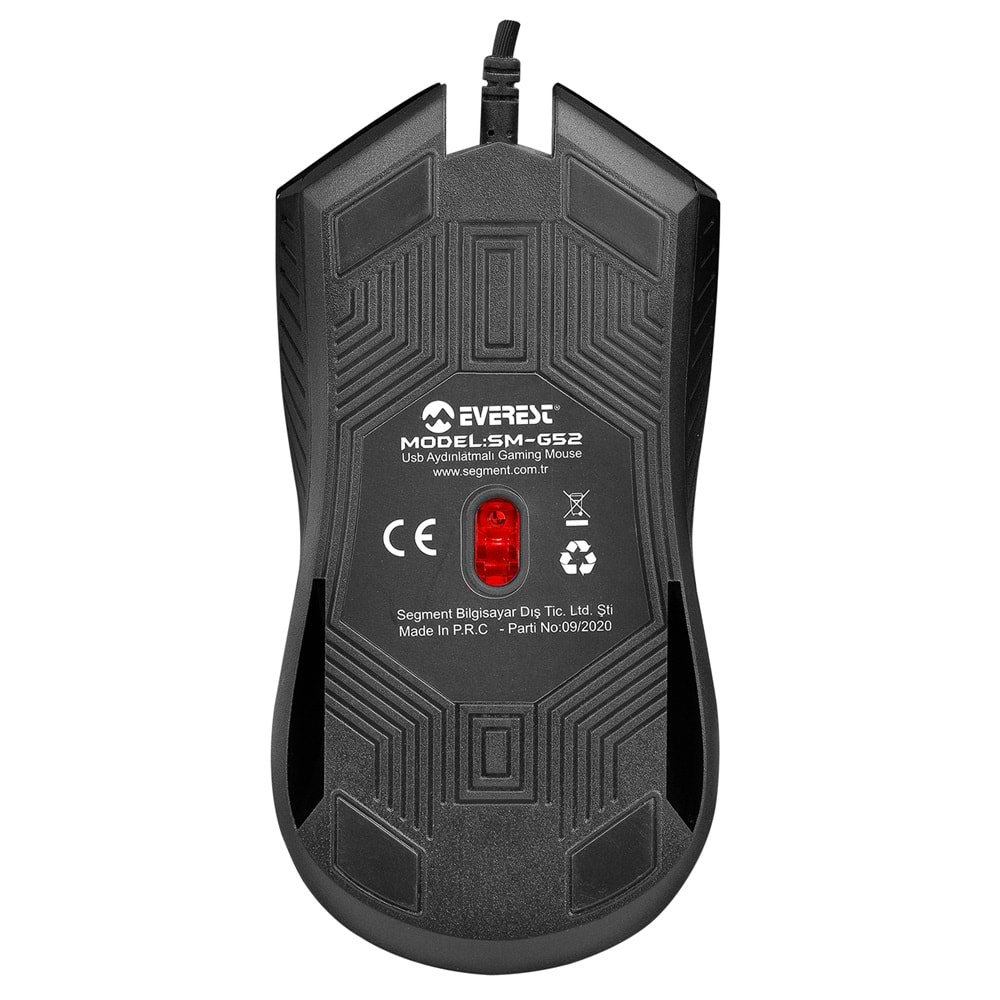 Everest SM-G52 Usb Siyah Aydınlatmalı Gaming Oyuncu Mouse