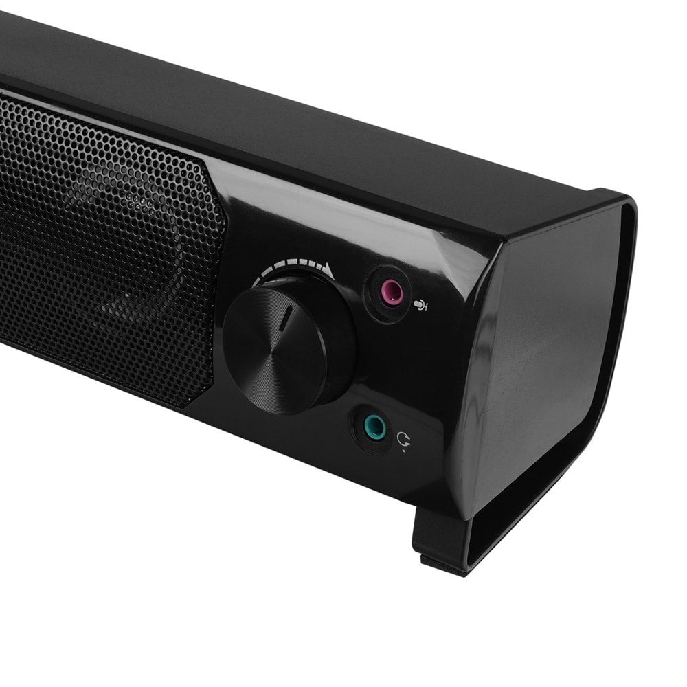 Mikado MD-S102 2.0 3Wx2CH RGB Ledli Siyah USB Soundbar Speaker Hoparlör