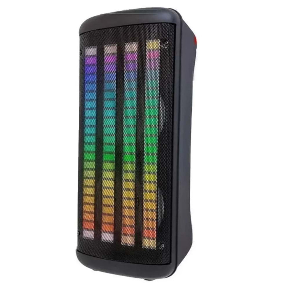 TELSAN KTS-1760 SD/USB/FM 16inc KUMANDALI MİKROFONLU BLUETOOTH RGB IŞIKLI MÜZİK KUTUSU