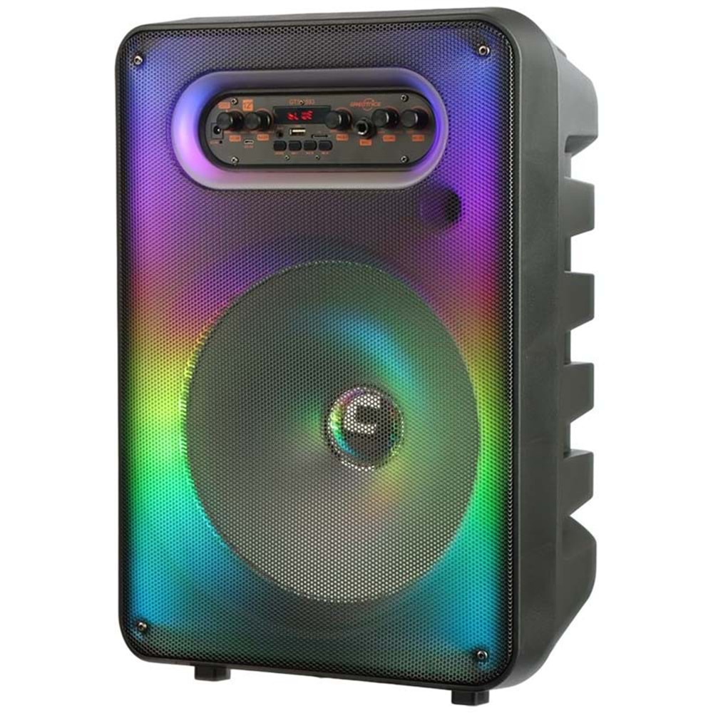 TELSAN GTS-1593 SD/USB/FM 12inc KUMANDALI MİKROFONLU BLUETOOTH RGB IŞIKLI MÜZİK KUTUSU