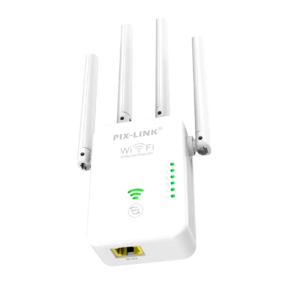 TELSAN LV-WR49D4Q 300MBPS 4 Antenli Kablosuz-N Menzil Artırıcı Acces Point Router WR16