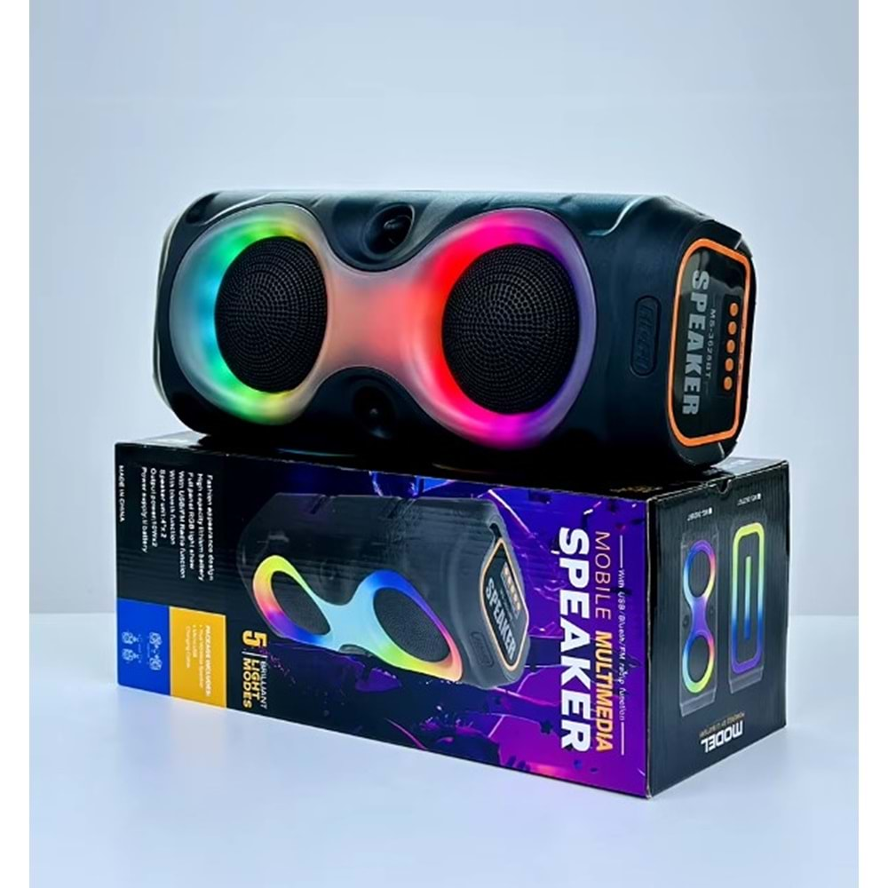 PLATOON PL-4627 SD/USB/FM 8inc 2000W KARAOKE MİKROFONLU BLUETOOTH RGB IŞIKLI MÜZİK KUTUSU MS-3638