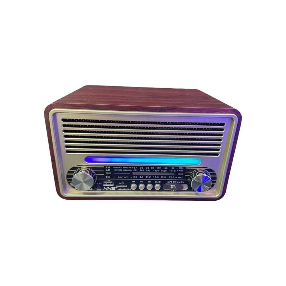 TELSAN NS-6680BT USB/SD/FM/BLUETOOTH NOSTALJİ GÜÇLÜ SİNYAL MÜZİK KUTUSU