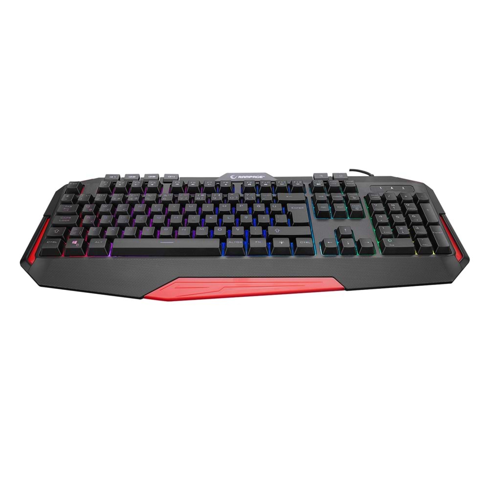 Rampage KB-RX7 ALPOR PRO Siyah USB RGB Aydınlatmalı Q Gaming Oyuncu Klavyesi