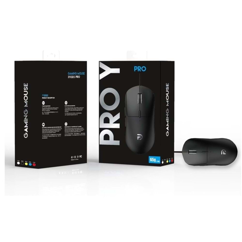 TELSAN G100B PRO Y RGB IŞIKLI OYUNCU GAMİNG 7200DPİ KABLOLU MOUSE