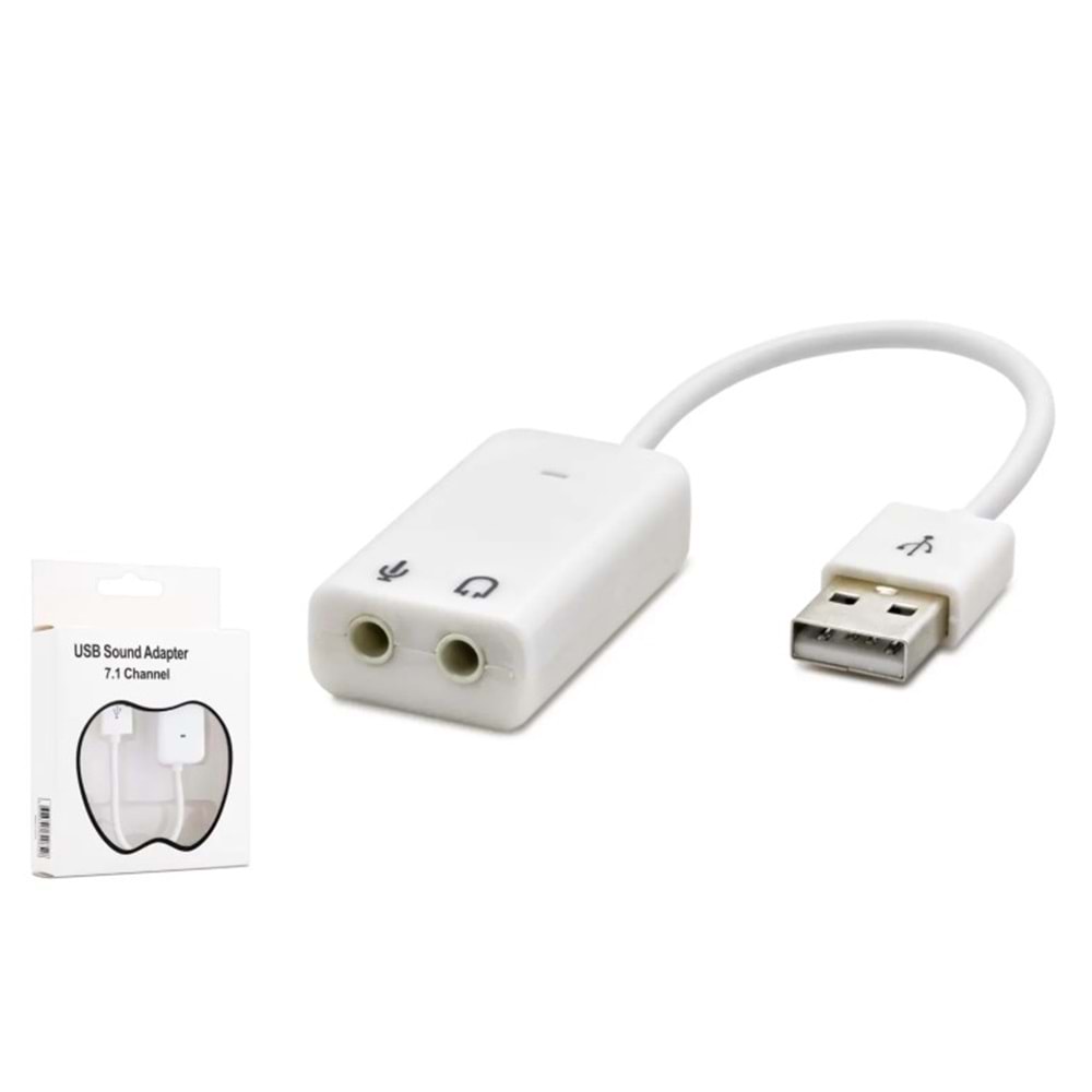 HADRON HDX5263 USB SES KARTI 7.1 USB SOUND KART 7+1