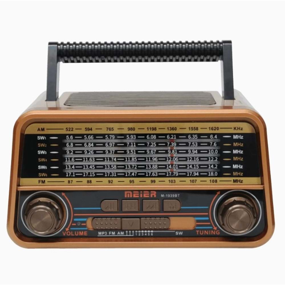 TELSAN M-1939 USB/SD/FM/BLUETOOTH NOSTALJİ GÜÇLÜ SİNYAL MÜZİK KUTUSU