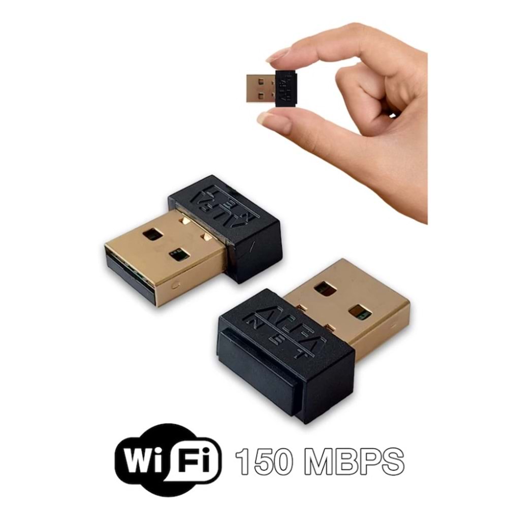 ALFANET W102 USB WİRELESS ANTENLİ 150MBPS KABLOSUZ ALICI