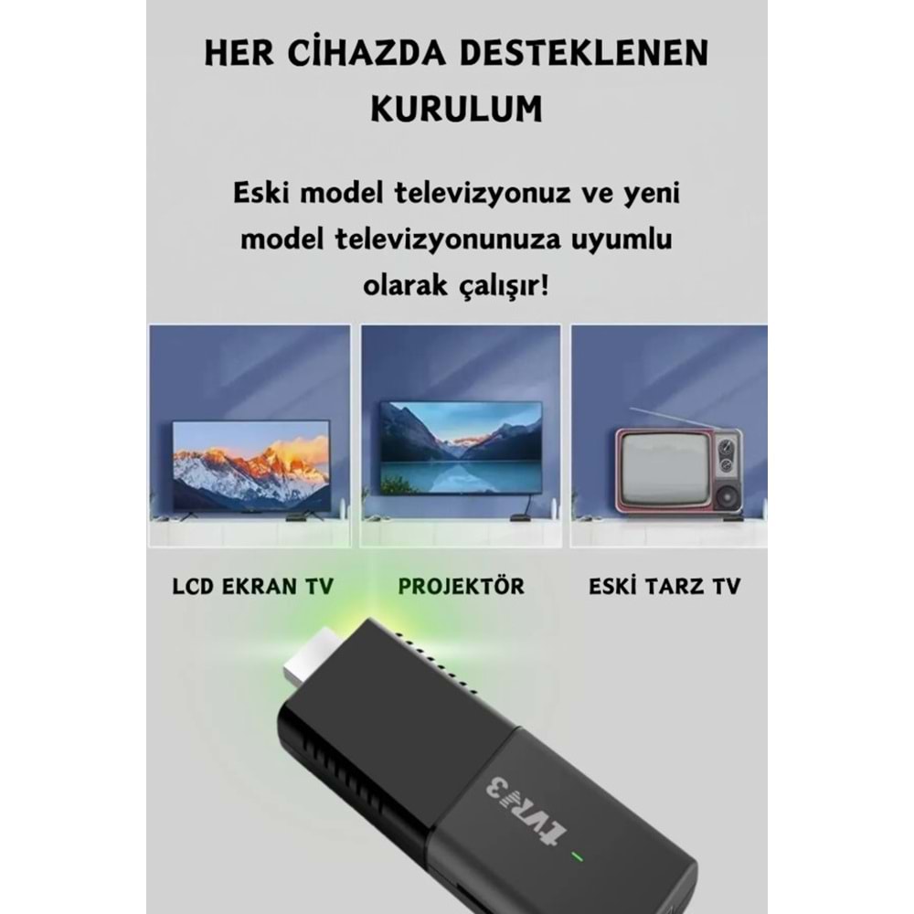 TELSAN TV322A Ultra Hd Android Tv Box TVR3 TV Stick 1080P 4K Android 12 Wifi Akıllı Medya Oynatıcı TV Stick