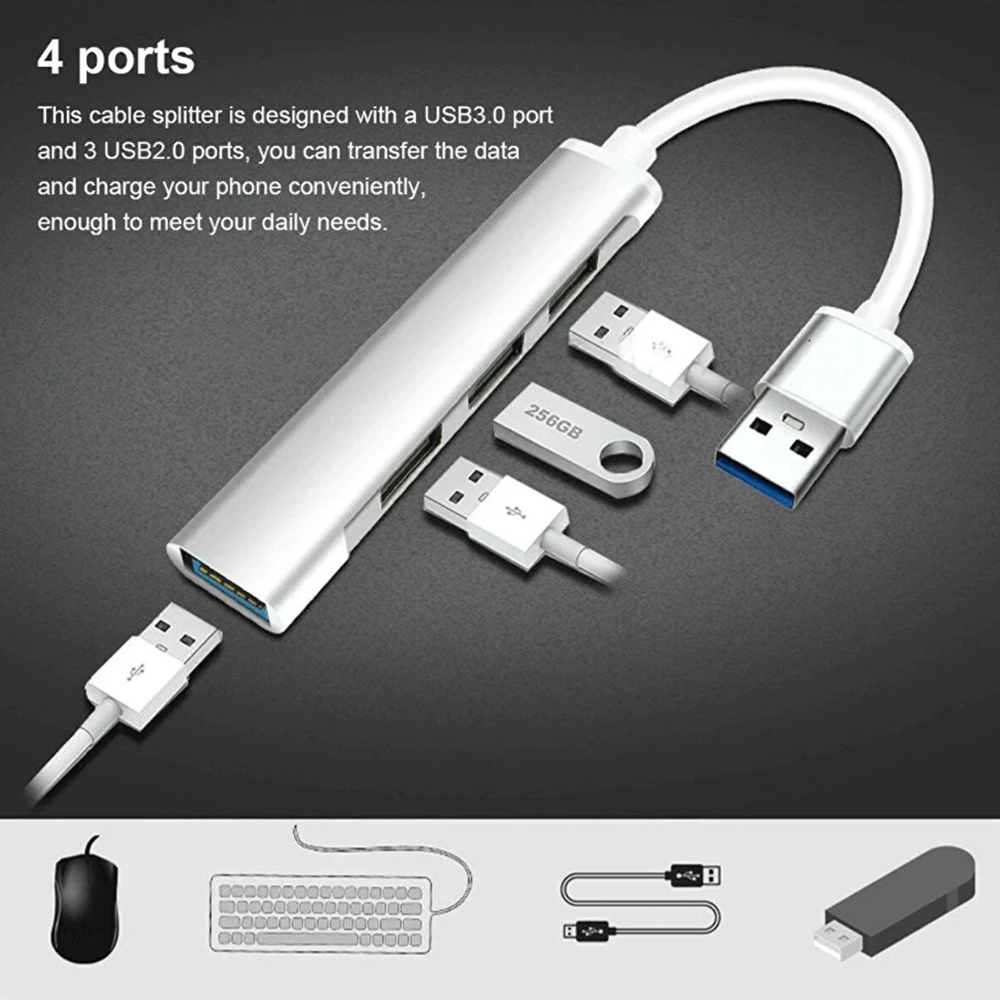 GABBLE GAB-TCUM30 TYPE-C HUB 4 PORT USB 3.0 4IN1 TYPE-C ÇOKLAYICI